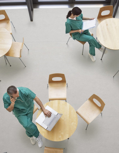 Suelo Vinílico Hospital Gris Claro Anhidro AN-8203