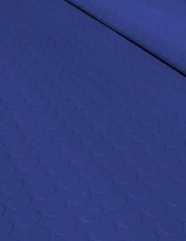 Suelo Caucho Círculos Azul 3 mm