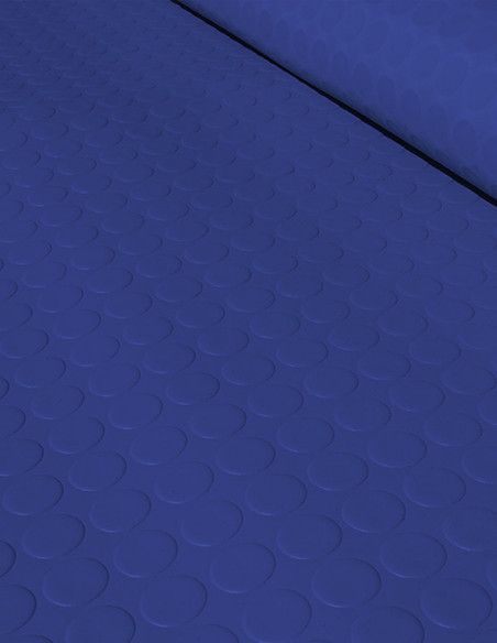 Suelo Caucho Círculos Azul 3 mm