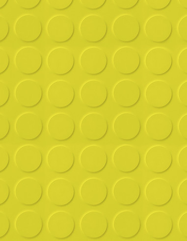 Suelo Caucho Círculos Amarillo 3 mm