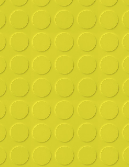 Suelo Caucho Círculos Amarillo 3 mm