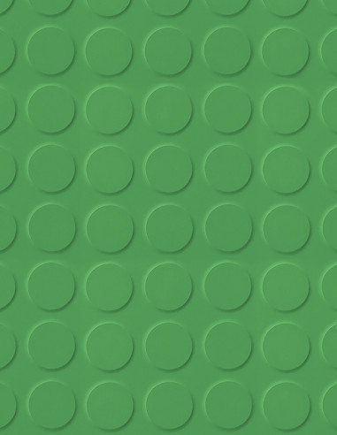 Suelo Caucho Círculos Verde 3 mm