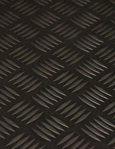 Suelo Caucho Checker Negro 3 mm