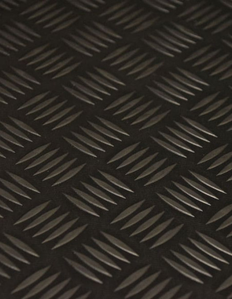 Suelo Caucho Checker Negro 3 mm