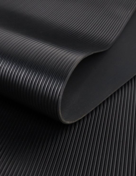 Suelo Caucho Estribera Rayada Fina 3 mm