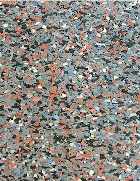 Rollo Caucho Deportivo Energy Comfort 4 mm Gris EPDM Multicolor