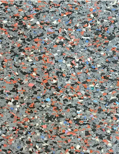 Rollo Caucho Deportivo Energy Comfort 4 mm Gris EPDM Multicolor