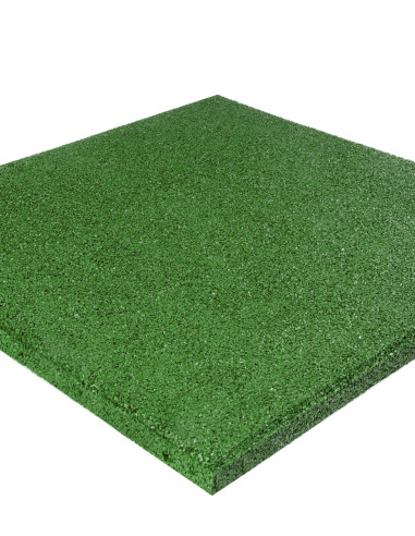 Loseta Caucho 20 mm Verde 500x500 mm