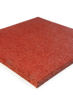 Loseta Caucho 50 mm Rojo 500x500 mm Loseta Caucho 50 mm Rojo 500x500 mm