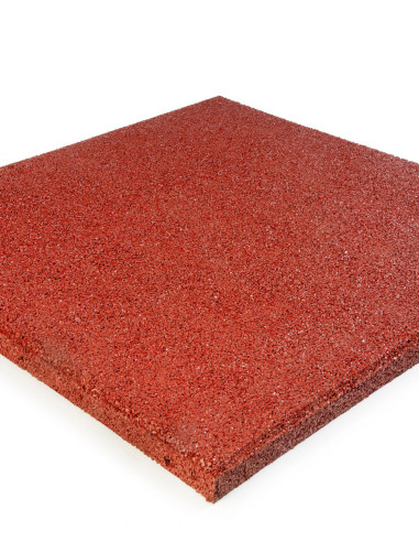 Loseta Caucho 50 mm Rojo 500x500 mm