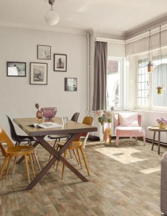 Suelo Vinílico Base Textil Roble Serrado 676L 2 Suelo Vinílico Base Textil Roble Serrado 676L 2