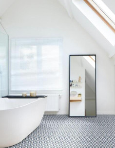 Suelo Vinílico Hidráulico Geométrico Azul Y Gris 2 Suelo Vinílico Hidráulico Geométrico Azul Y Gris 2