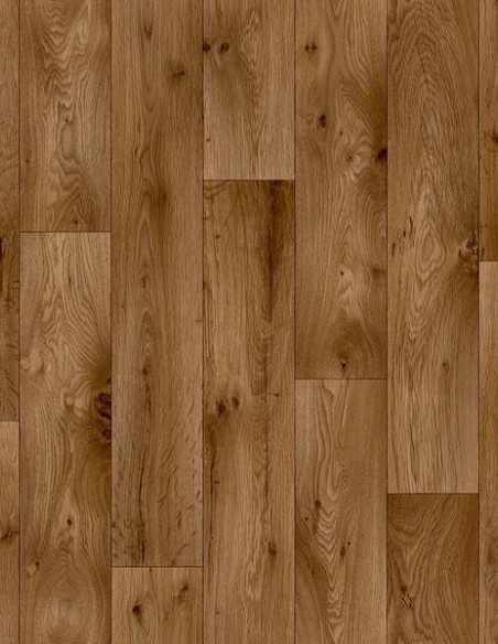 Suelo PVC Rollo Madera Roble Marrón
