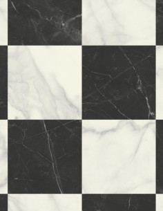 Suelo Vinílico Damero Ajedrez Logis Blanco y Negro Suelo Vinílico Damero Ajedrez Logis Blanco y Negro