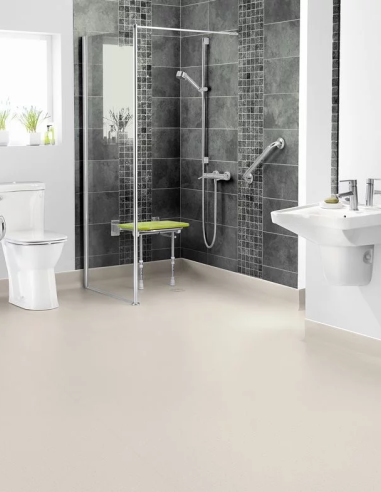 Suelo Vinílico Antideslizante Beige