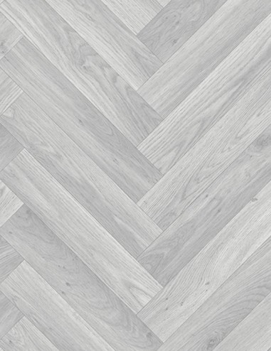 Suelo Vinílico Roble Chevron Gris 907M