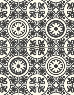 Suelo Vinílico Lagos Blanco y Negro 909D