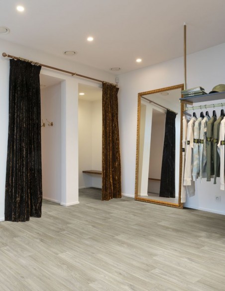 Suelo Vinílico Base Textil Roble Havanna Gris 696L