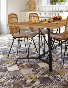 Suelo Vinílico Tarkett Iconik 260D Zaragoza Tile Indigo 2 Suelo Vinílico Tarkett Iconik 260D Zaragoza Tile Indigo 2