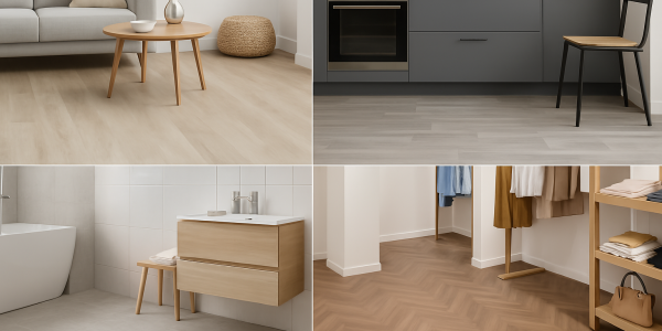 Qué suelo vinílico Tarkett elegir según el uso: cocina, baño, tiendas o vivienda